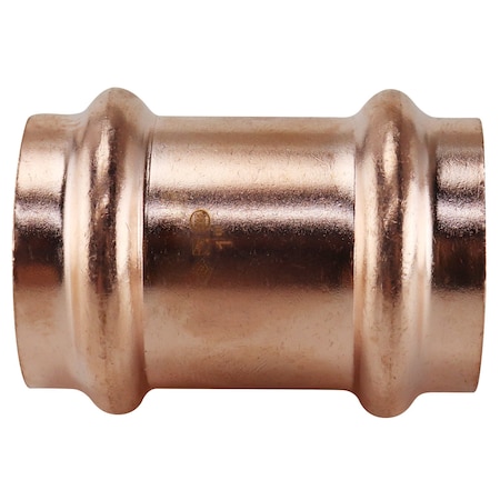 Copper Press By Tmg 1 in. x 1 in. Copper Press x Press Repair Coupling with No Stop XPRC1NS
